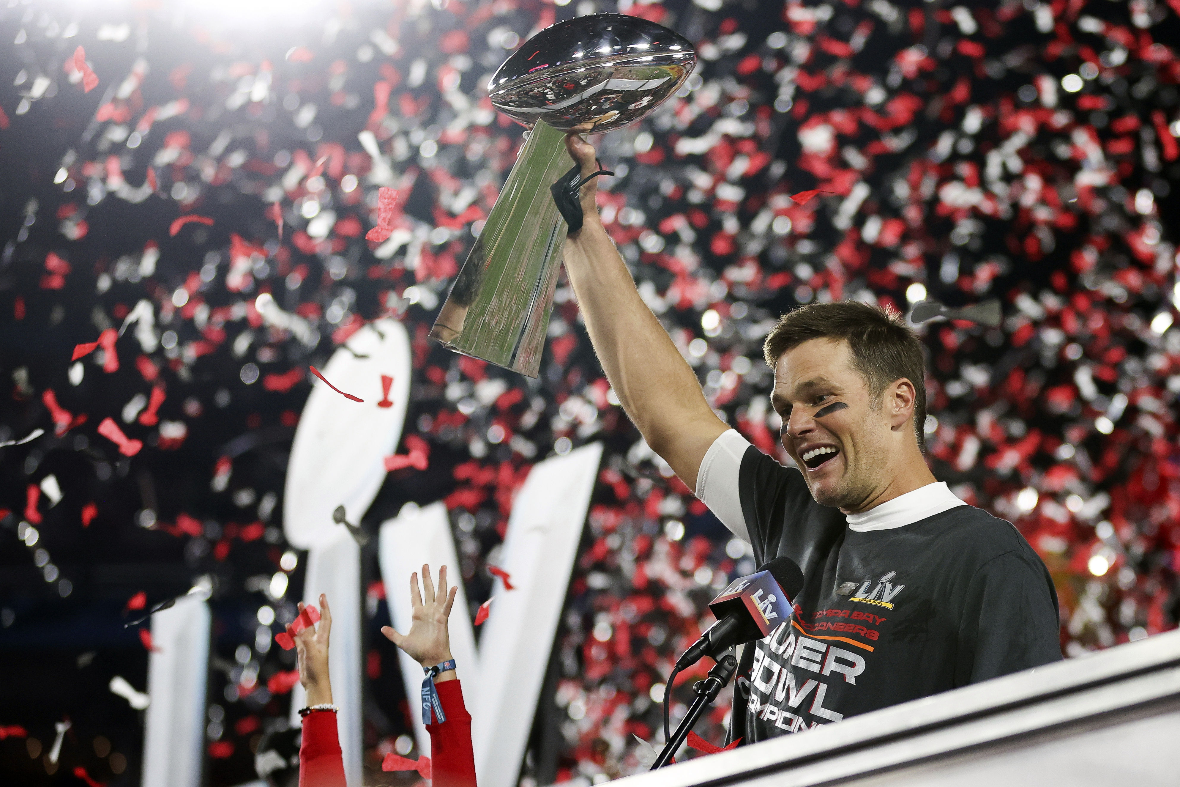 Tom Brady winning a Super Bowl