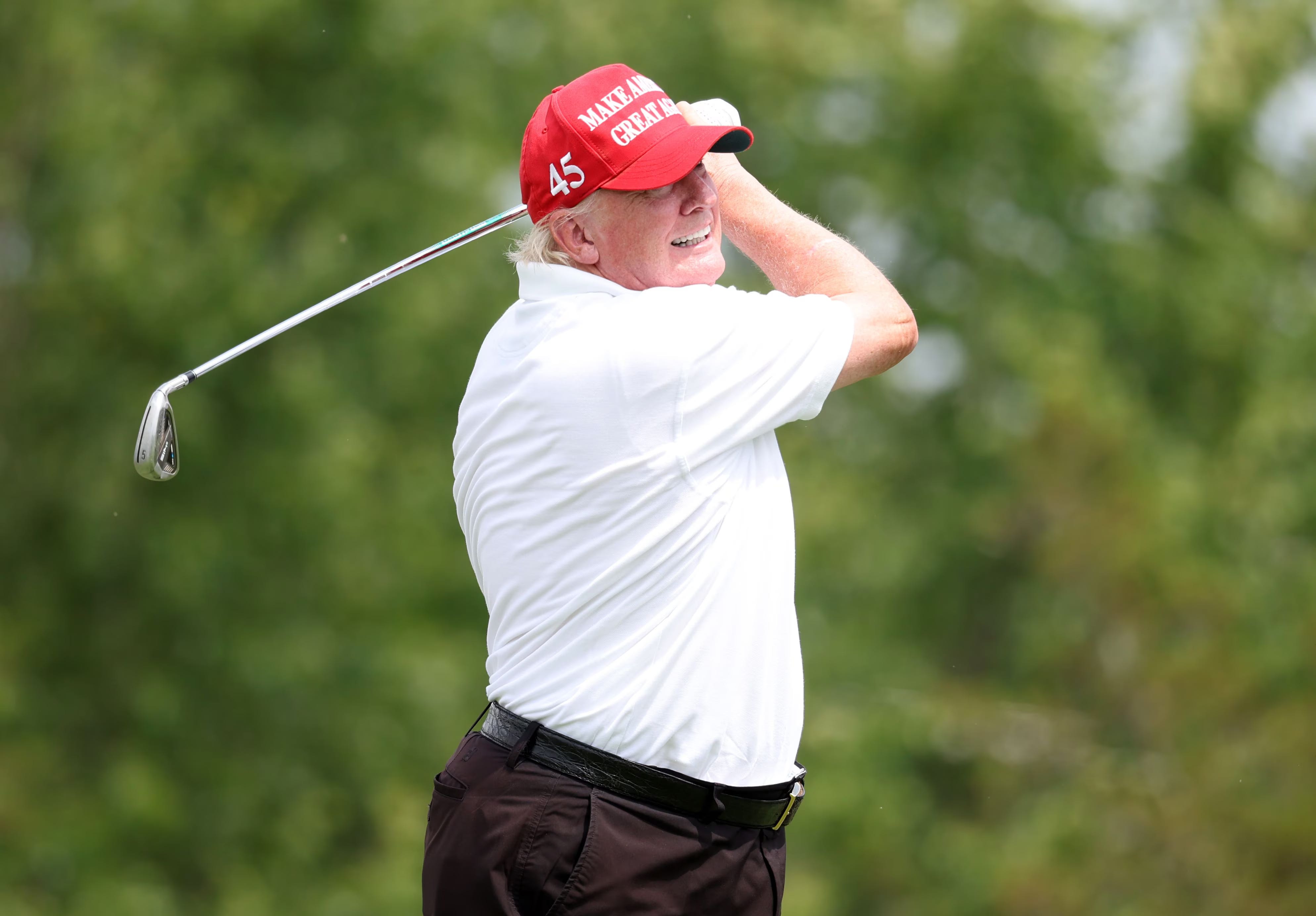 Donald Trump's Near Ace on a 223-Yard Par 3 Stuns Golf Patrons